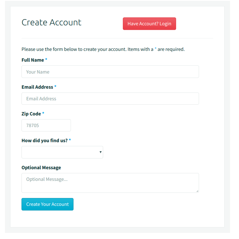 w Screenshot Create Account pg w Screenshot Create Account pg